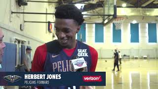 Herb Jones on Injury Status Naji Marshall  New Orleans Pelicans [upl. by Einalem]