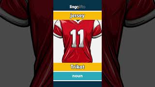 🇬🇧🇩🇪 jersey  Trikot  vocabulary builder  learn English  Lernen wir Englisch [upl. by Adlitam176]