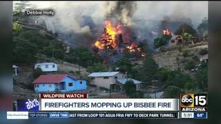 Evacuations ordered after fire spreads in historic part of Bisbee [upl. by Naloj419]