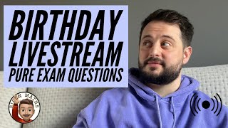 Birthday Livestream Pure Exam Questions Bicen Maths 28th April 430pm [upl. by Bannon]