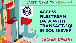 Access FILSTREAM Data with TransactSQL  Microsoft SQL Server  Database Design  Data Science [upl. by Mccartan]