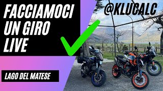 Facciamoci un giro LIVE Lago del Matese ceck motovlog [upl. by Orlan702]