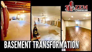 Adding Equity  Finishing a 1300 Square Foot Basement  Full Build Time lapse [upl. by Ecnarretal]