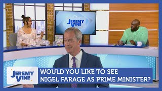 Would you like to see Nigel Farage as Prime Minister Feat Lin Mei amp Marvyn Harrison  Jeremy Vine [upl. by Notgnillew511]