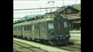 SBB BDe 44 in Sissach 1992 [upl. by Izak214]