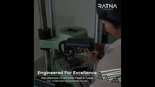 Ensuring TopQuality ERW Pipes with Universal Testing Machine steelindustry RatnaSteeltech [upl. by Imorej34]