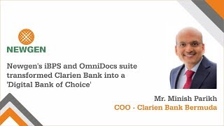 Newgens iBPS and OmniDocs suite transformed Clarien Bank into a Digital Bank of Choice [upl. by Arsuy]