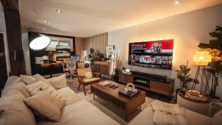 The Dream Home Basement Makeover  Desk Setup amp Living Room Area [upl. by Ecnaiva583]