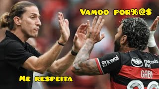 FELIPE LUIS FALA SOBRE A BRIGA COM GABIGOL quotME RESPEITA SEU MOLEQUEquot FLAMENFO X ATLÉTICOMG [upl. by Anomahs]