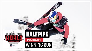 Gu Ailing Eileen  Gold  Women’s HP  2021 FIS Freeski World Championships [upl. by Eramal]