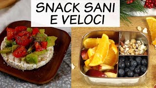 SPUNTINI SANI E VELOCI  Merenda Vegan [upl. by Camila]