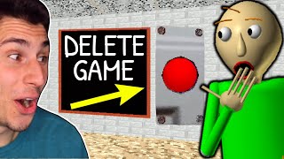 I Deleted Baldis Basics FOREVER [upl. by Ollehcram]