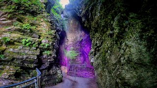 Lake Garda Varone Waterfall Parco Grotta Cascata Varone near Riva  Tip even in Bad Weather [upl. by Merill159]