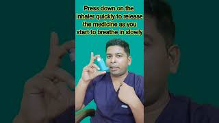 How To Use Metered Dose Inhaler Step by Step  MDI Inhaler Ka Use Kaise Karen [upl. by Ansilma]