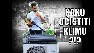 Čišćenje klima uređaja  dubinsko i detaljno čišćenje klime  HVAC [upl. by Yrrag]