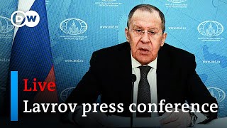 Watch Live Russias Foreign Minister Sergey Lavrov holds press conference in Moscow [upl. by Nims]