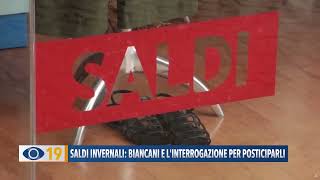 Saldi invernali Biancani e linterrogazione per posticiparli [upl. by Eimrots]