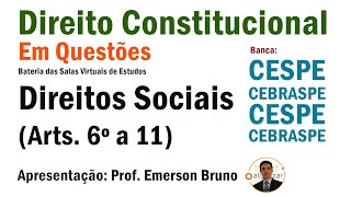 CESPE 202324  Q 04 Dir Sociais [upl. by Aicilram74]