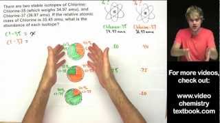 Atomic Mass How to Calculate Isotope Abundance [upl. by Iphagenia287]