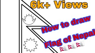 How To Draw Flag of Nepal  My Art studio Official [upl. by Nnyledam]