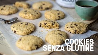 Cookies vegani senza glutine con gocce di cioccolato [upl. by Coridon]