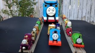 Thomas and Friends Train Basket with a lot of Surprise Trains by PleaseCheckOut Channel [upl. by Nosro426]