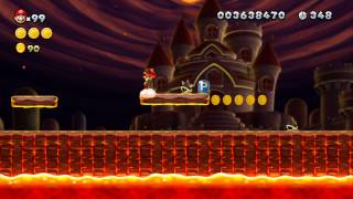 New Super Mario Bros U 100 Walkthrough Part 20  Peachs Castle 81 82 Star Coins [upl. by Gruber]