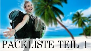 PACKLISTE  BACKPACKING  TEIL 1  Makeup und Pflege für 3 Monate Asien [upl. by Carrel599]