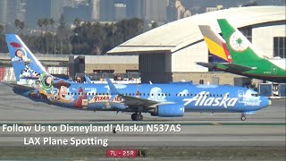 LAX Plane Spotting 2021  Alaska Pixar Pier and More [upl. by Anoit]