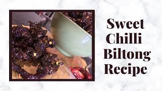 Sweet Chilli Biltong Recipe  Iconic South African Treat  Airfryer Biltong Recipe [upl. by Tabbatha342]