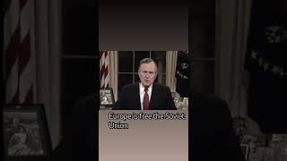 George H W Bush on 25 December 1991 Cold war ended ended speech [upl. by Harvard]