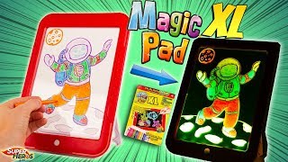 Magic PAD XL On dessine avec la lumière tablette lumineuse magique Best Of Toys [upl. by Animas]