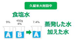 【中学受験・入試】2018年度 久留米大附設中（福岡） 算数 食塩水の応用問題 食塩の量をどう考える？ 学びを止めない未来の教室 [upl. by Catina]