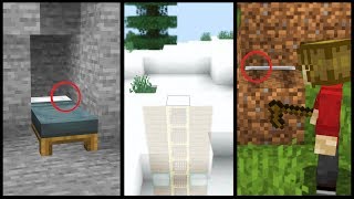 10 Ways to Hide Your Minecraft Base with NO REDSTONE ok maybe a little [upl. by Jacobba374]