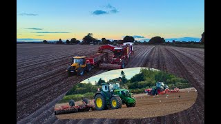 LABURNUM FARMS Digging spuds sowing and rolling season 2024 [upl. by Enileuqaj43]