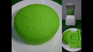 Resepi Kek Pandan Kukus Gebu Guna Blender [upl. by Fortna]