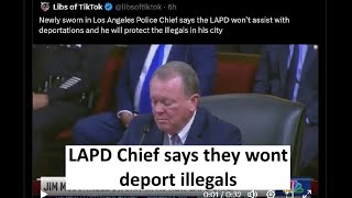 LAPD claims they wont assist with deportations [upl. by Arlina]