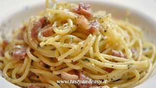 Recipe Spaghetti Carbonara [upl. by Gnilrad]