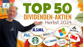 Top 50 Dividenden Aktien im Herbst 2024 [upl. by Acalia504]