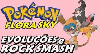 Pokémon Flora Sky Detonado  Parte 3 Rock Smash Monferno e Staravia [upl. by Adnam]