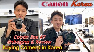 Canon Camera Store In Korea  Buying Canon Eos R7 In Korea  Camera Store In Korea [upl. by Adnorhs387]