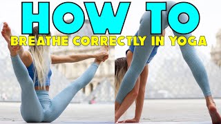 How To Breather Correctly in Yoga [upl. by Oaht]