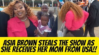 Vera Sidikas daughter With Brown Mauzo Steals The Show At the Airport As she Receives Mum From USA [upl. by Reyam113]