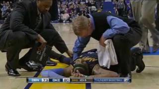 Carmelo Anthony Collapses and Play Goes On [upl. by Thia]