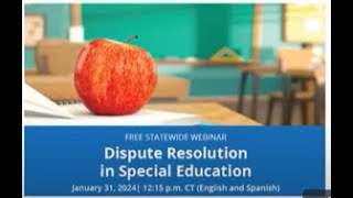 Dispute Resolution in Special Education [upl. by Neelik]