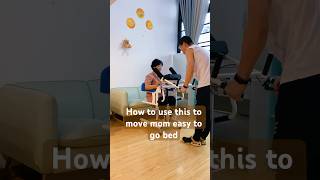 How to use this to move mom easy to go bedelderlyservice elderlycare shorts elderly stroke [upl. by Erodeht]