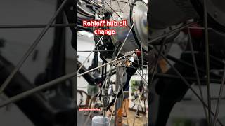 Rohloff internal gear hub oil change cyclingvlog cycling cyclinglife bikemechanics bikeassembly [upl. by Galanti]