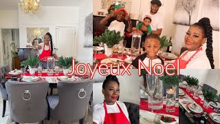 TELE REALITÉ  UNE JOURNÉE CHEZ NOUS  A TABLE JOYEUX NOEL ADRIENNE PREMIERE DAME 🔥Vlog [upl. by Rakabuba]