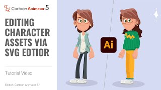 How to Customize your 2D Character Designs with Adobe Illustrator  Cartoon Animator Tutorial [upl. by Vivienne859]