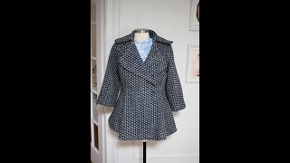 Basting Hair Canvas for a Tailored Coat Sewing Tutorial Lady Grey Coat Sew Along with Gertie [upl. by Enneire900]